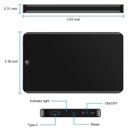 Rejestrator Audio V 66 z mikrofonem zewnętrznym  16-32 GB