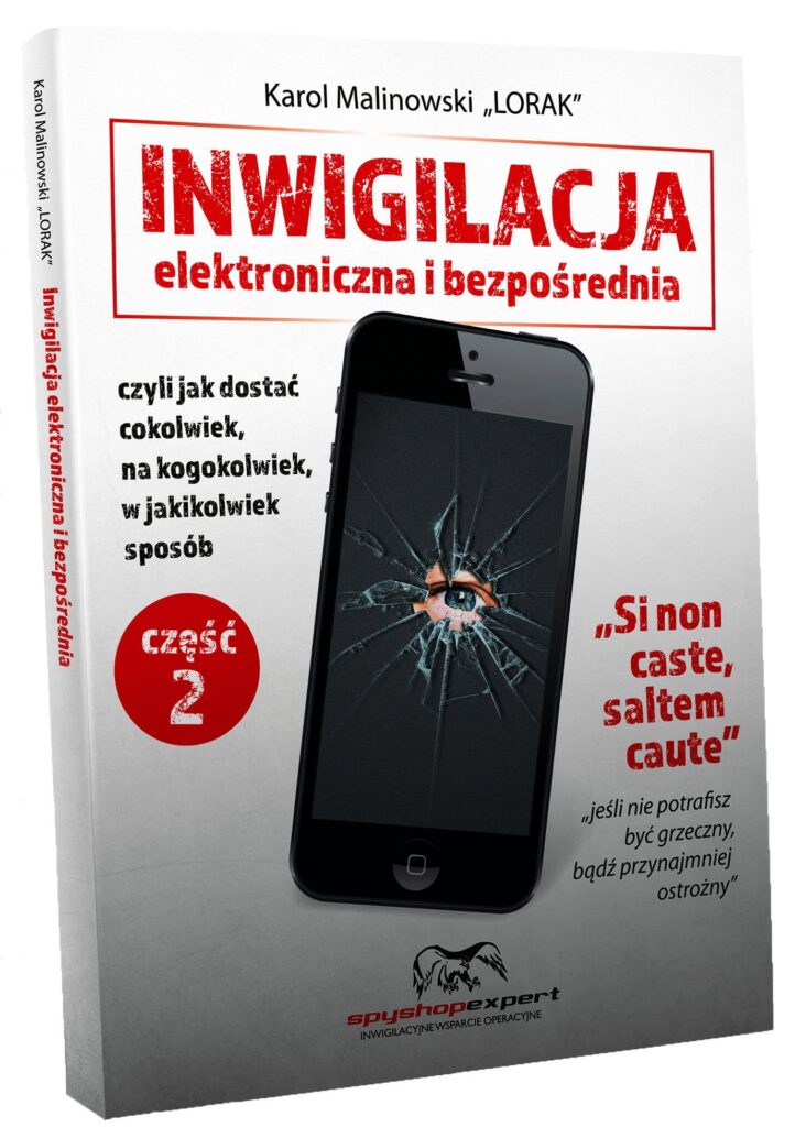 Okładka książki Inwigilacja Elektroniczna i Bezpośrednia cz. 2 – Karol Malinowski LORAK